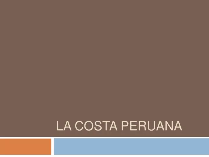 la costa peruana