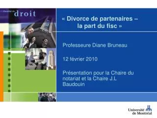 divorce de partenaires la part du fisc