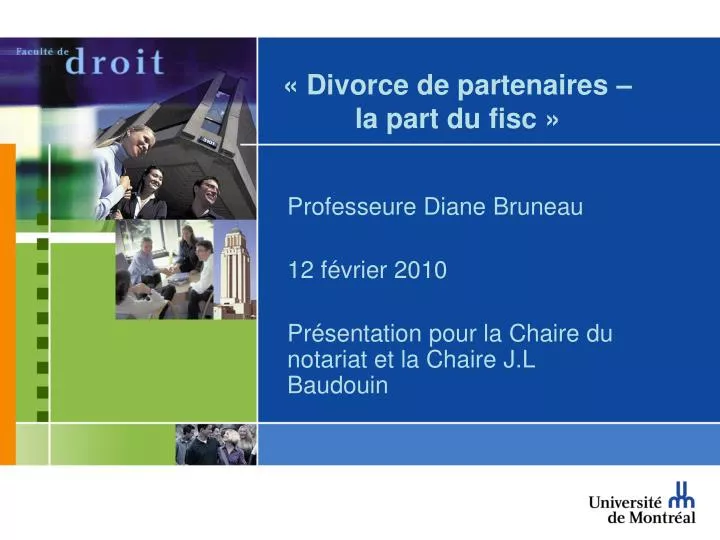 divorce de partenaires la part du fisc