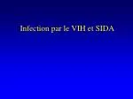 Infection par le VIH et SIDA - slide 1