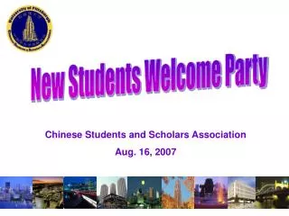 New Students Welcome Party