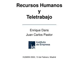 recursos humanos y teletrabajo