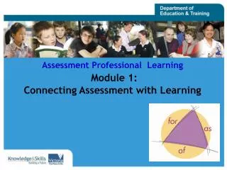 Assessment Professional Learning Module 1: Connecting Assessment with Learning