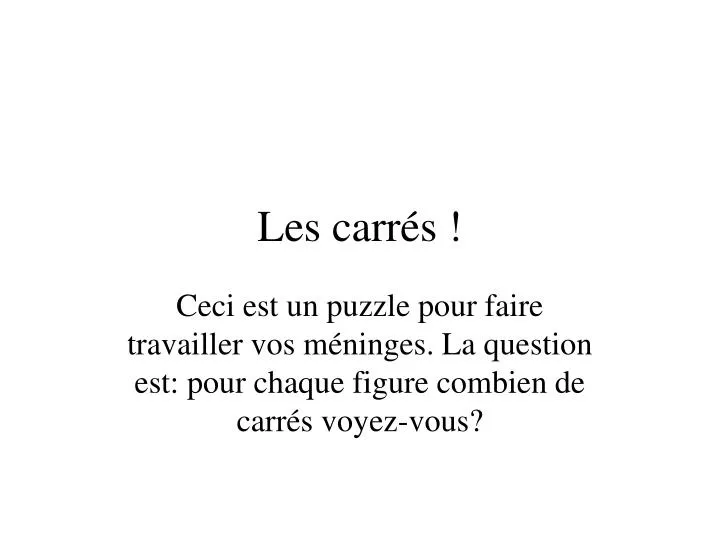 les carr s