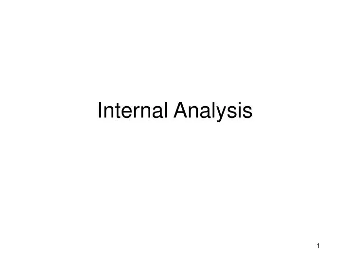 internal analysis