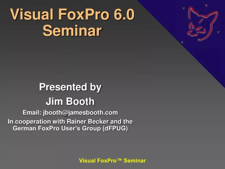 visual foxpro 6 0 seminar