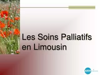 Les Soins Palliatifs en Limousin
