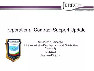 Operational Contract Support Update