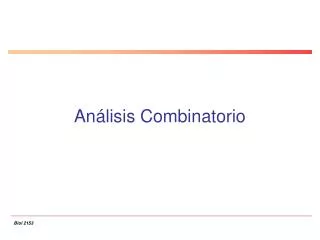 an lisis combinatorio