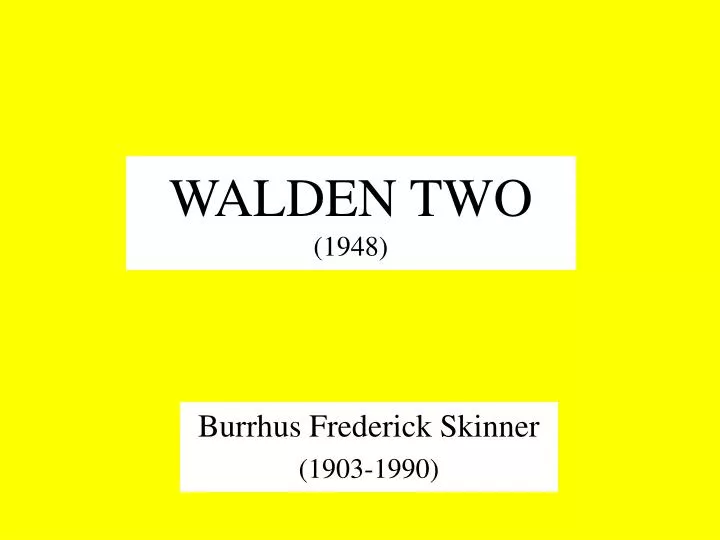 walden two 1948