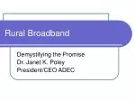 Rural Communities with Universal Broadband Access - slide 1