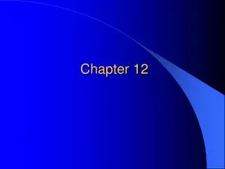 Chapter 12