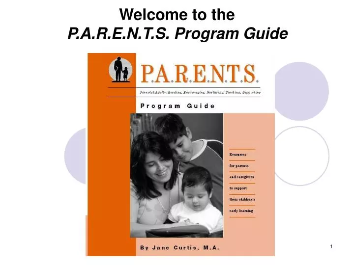 welcome to the p a r e n t s program guide