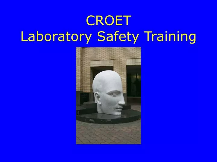 croet laboratory safety training