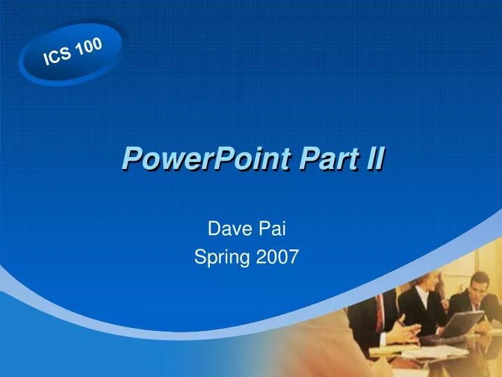powerpoint part ii