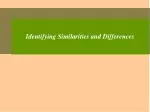 Identifying Similarities and Differences - slide 1