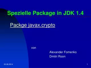 spezielle package in jdk 1 4