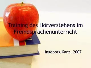 training des h rverstehens im fremdsprachenunterricht