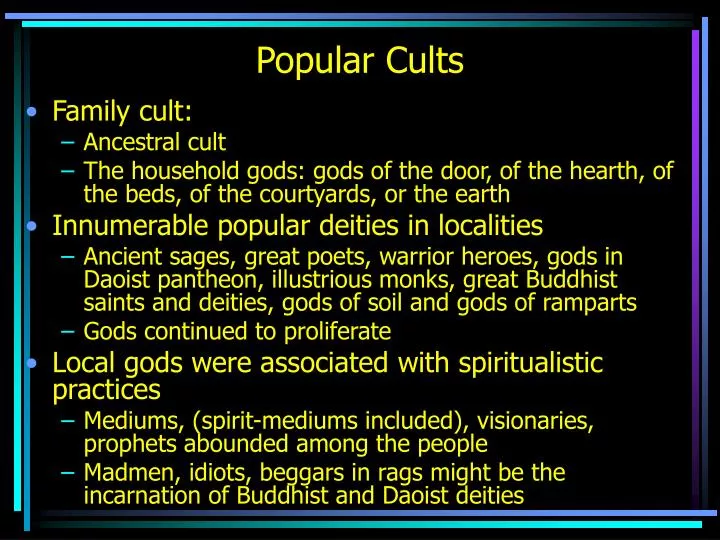 popular cults