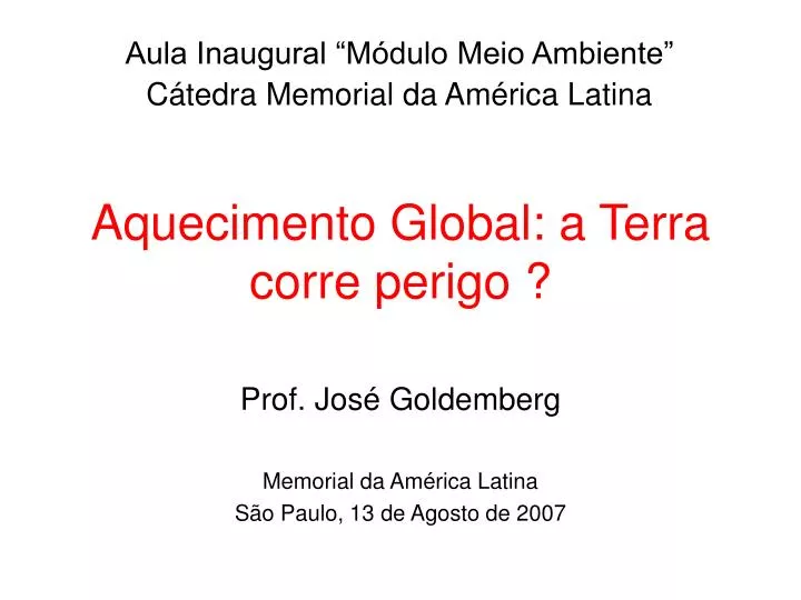 aquecimento global a terra corre perigo