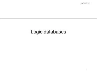 Logic databases