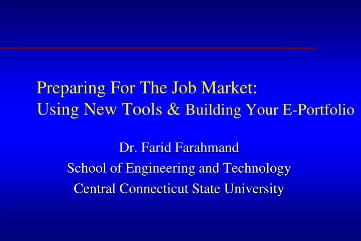 preparing for the job market using new tools building your e portfolio