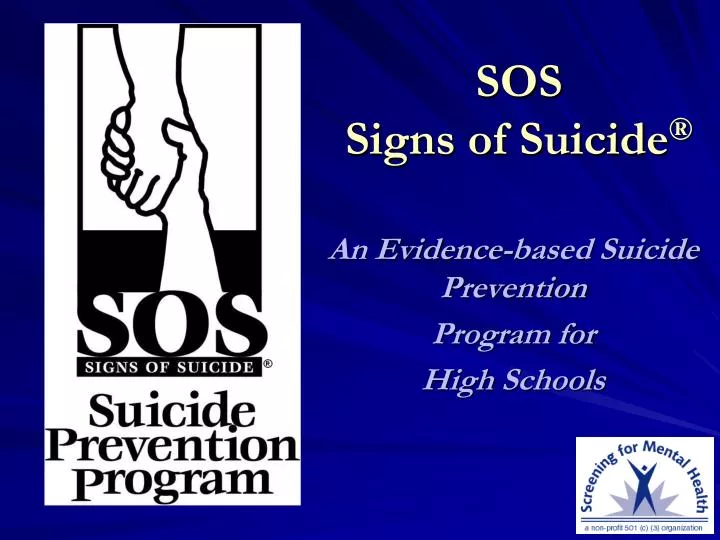 sos signs of suicide