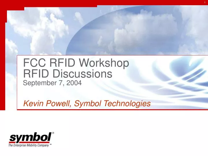 fcc rfid workshop rfid discussions september 7 2004