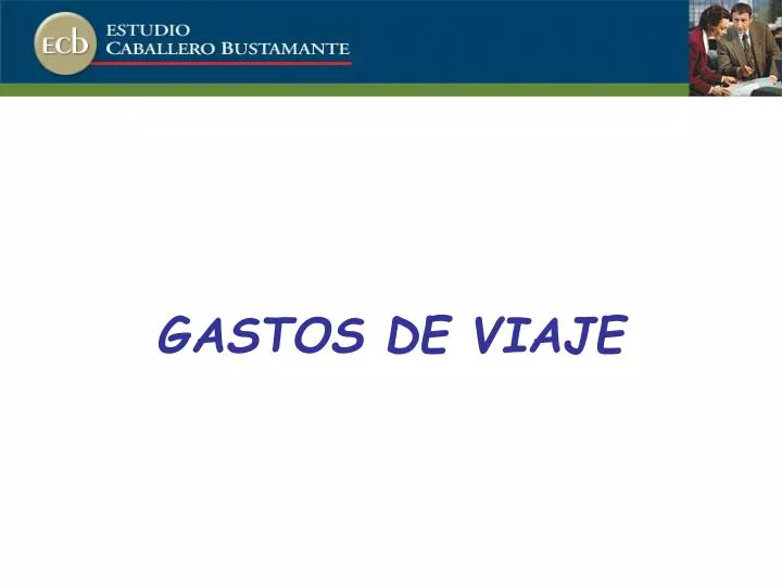 gastos de viaje