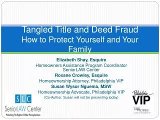 Tangled Title and Deed Fraud How to Protect Yourself and Your Family