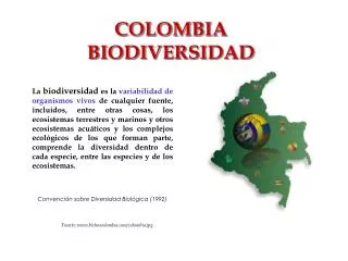 COLOMBIA BIODIVERSIDAD