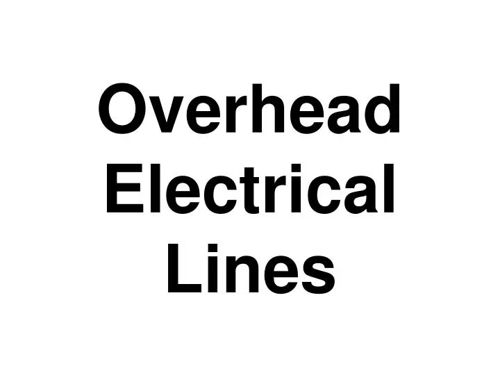 overhead electrical lines
