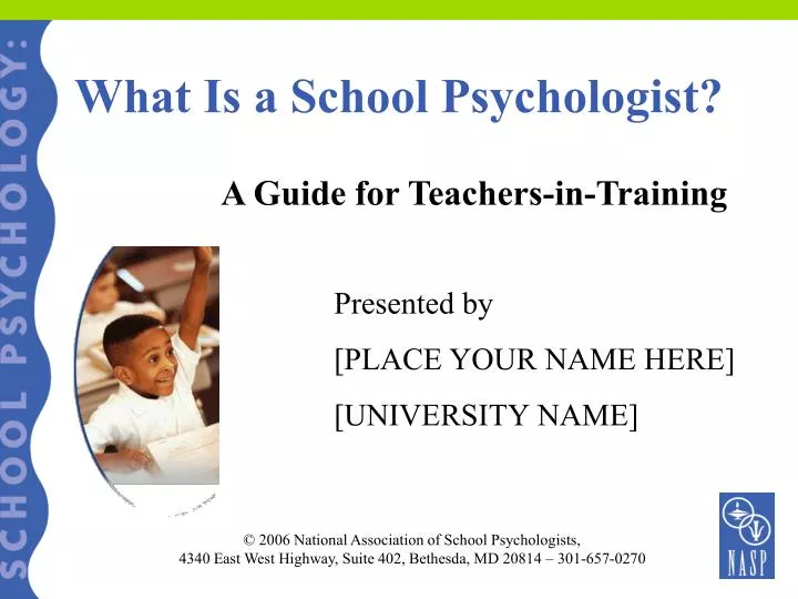 what is a school psychologist