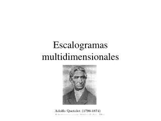 escalogramas multidimensionales