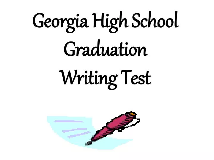 georgia high school graduation writing test