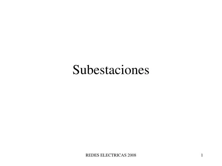 subestaciones