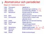 Atomstruktur och periodicitet - slide 1