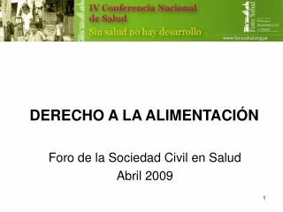 derecho a la alimentaci n