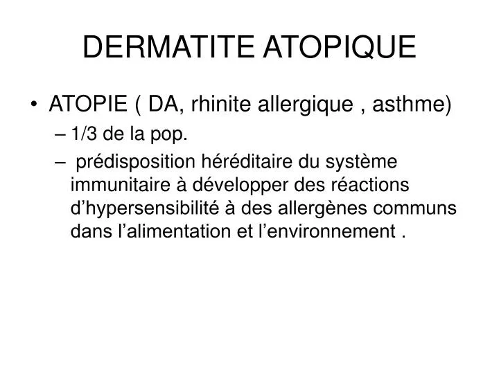 dermatite atopique