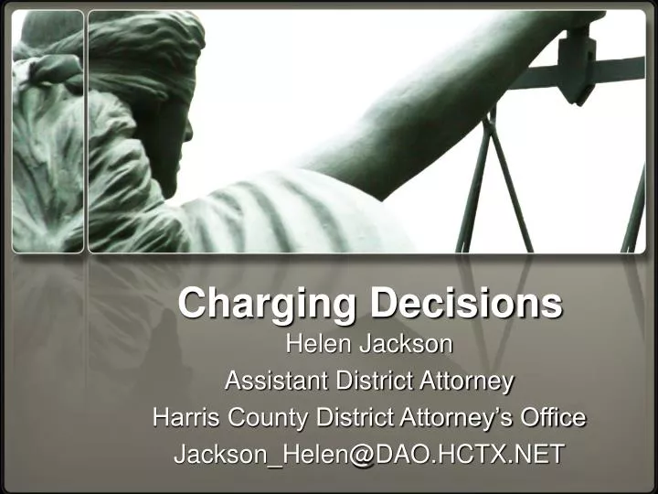 charging decisions