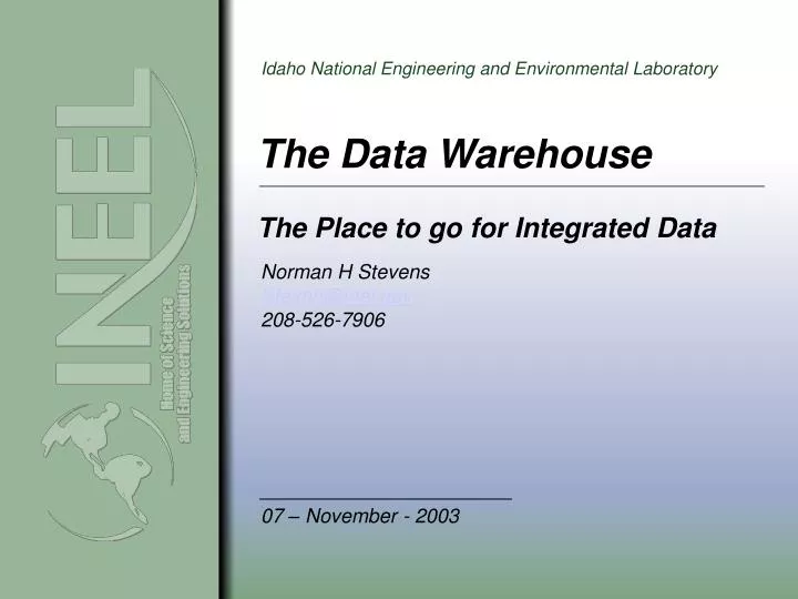 the data warehouse