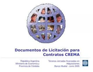 Documentos de Licitación para Contratos CREMA