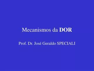 mecanismos da dor