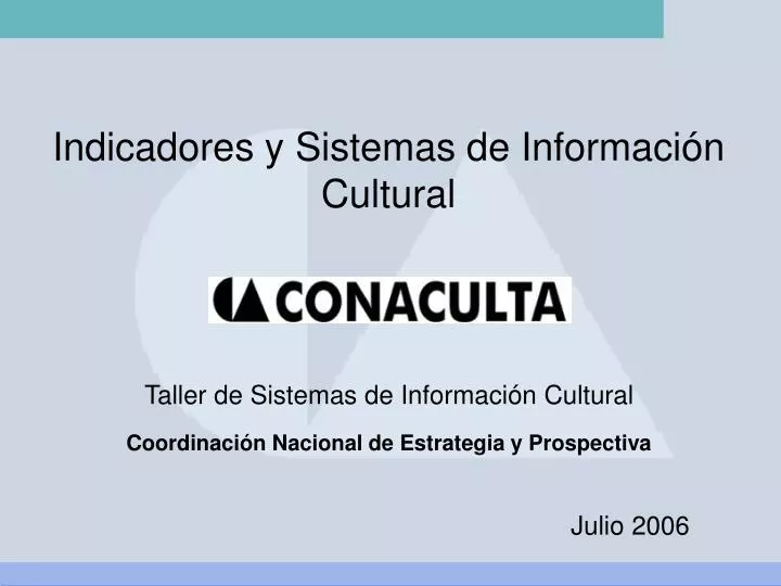 indicadores y sistemas de informaci n cultural