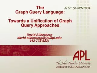 The Graph Query Language: Towards a Unification of Graph Query Approaches