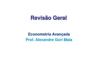revis o geral