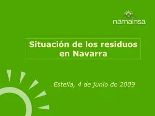 Situación de los residuos en Navarra