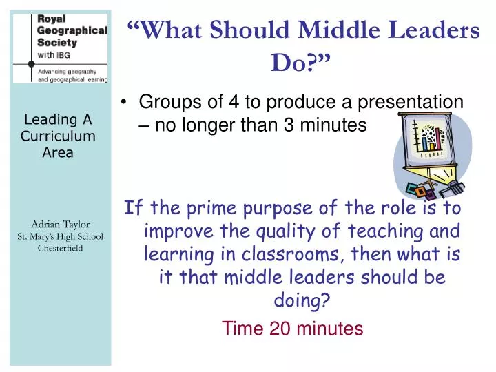 what should middle leaders do
