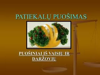 patiekal puo imas
