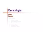 Escatologia - slide 1